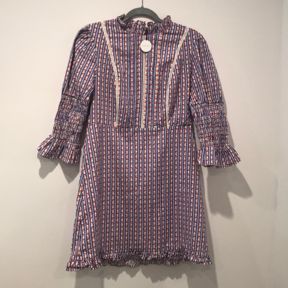 laura ashley uo exclusive maisy mock neck mini dress